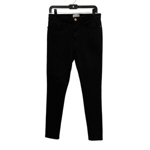 FRAME Women's Le One Skinny Jeans Size 2 Style Larsen Black Stretch High Rise